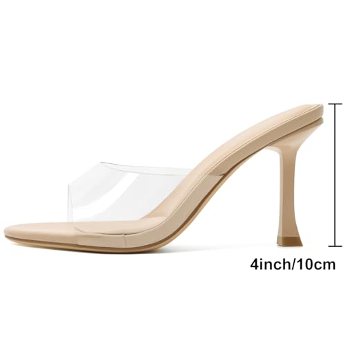 Image of Mostrin Kitten Heels for Women Round Toe Heels With Bow Vintage Mules Sexy Slip on Stiletto Backless Sandals for Party Daily