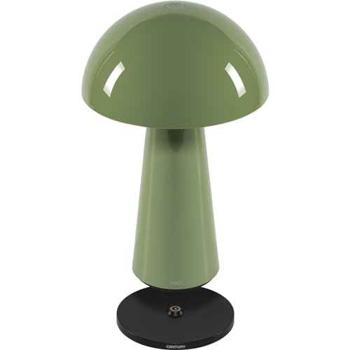 Century Italia Lampe de table coco rechargeable base pg vert sauge
