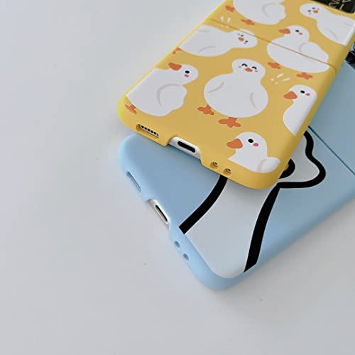 Caseverse Case For Samsung Galaxy Z Flip 3 5G, Hard Pc Shell Cute Duck Animals Protective Covers For Girls Boys Compatible With Galaxy Z Flip 3 #TOP4