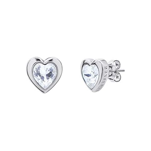 Ted Baker Silver Crystal Heart Stud Earrings Cover