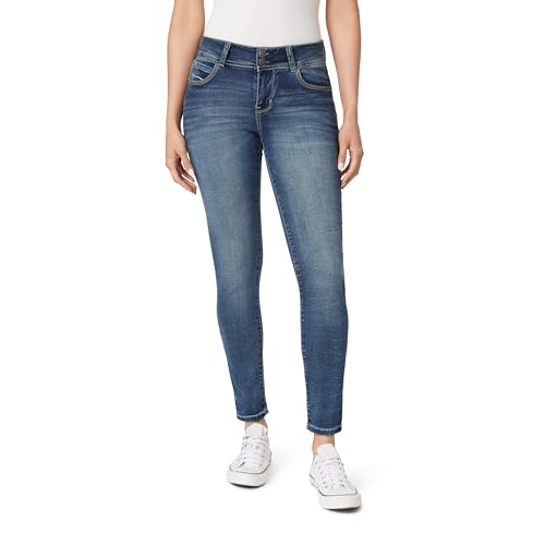 WallFlower Women's Ultra Skinny Mid-Rise Insta Soft Juniors Jeans (Standard and Plus)