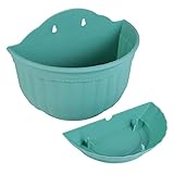 CAXUSD Halbrunder Hängender Wandblumentopf Aus Eisen Großer Pflanztopf Für Innen Außen Pflanzenhalter Balkon Und Garten