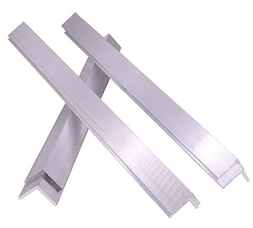 Vernuos 6 Pcs 1" X 1"X 1/8" Aluminum Angle 6061, 12" Length, T6511 Mill Stock, 1/8" Thick #TOP3