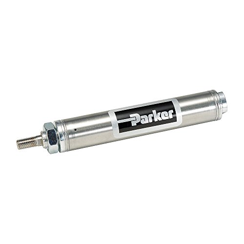 Vérin pneumatique Parker course 7.6 cm en inox à nez monté