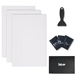 Selens 3Pcs Adhesive Light Diffuser Film 7.9X11.82 inch Light Dimming Film for Soften Light