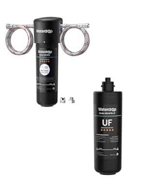Waterdrop 10UA Under Sink Water Filter System and Waterdrop RF10-UF 0.01 Micron Replacement Filter Cartridge for 10UA/10UA-UF/10UB/10UB-UF Under Sink Water Filter