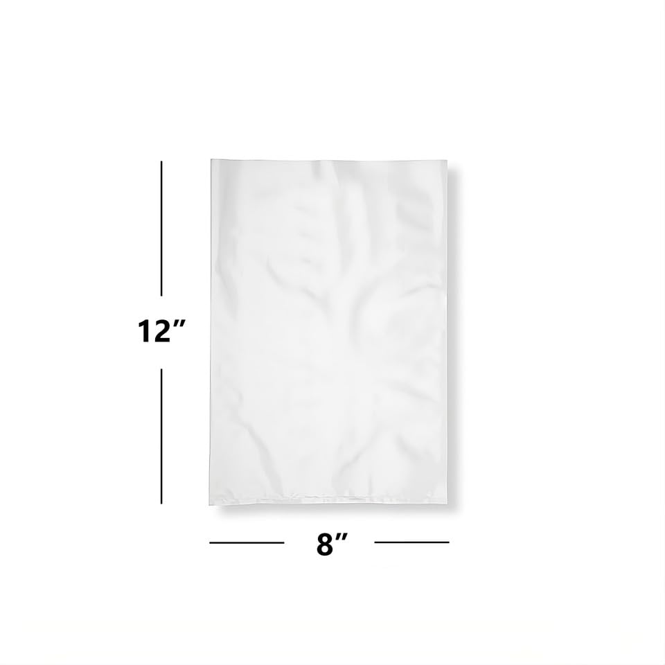 Bag It Plastics Polythene Food Grade Storage Bags | 8" x 12" / 200mm x 300mm | Box of 1000 | Clear Plastic Polythene Bags Suitable for Sandwiches, Freezers, Fruit and Food Storage