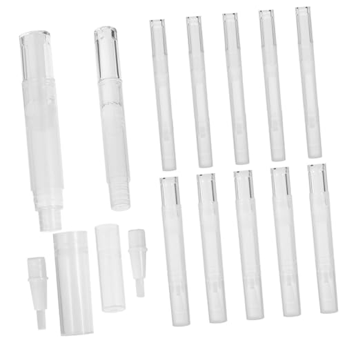 ADOCARN 12pezzi Penne Vuote Per Olio Per Unghie Compatte Design Elegante Tubetti Vuoti Per Lucidalabbra e Vernice Per Ricarica Olio Nutriente Per Cuticole e Altri Liquidi