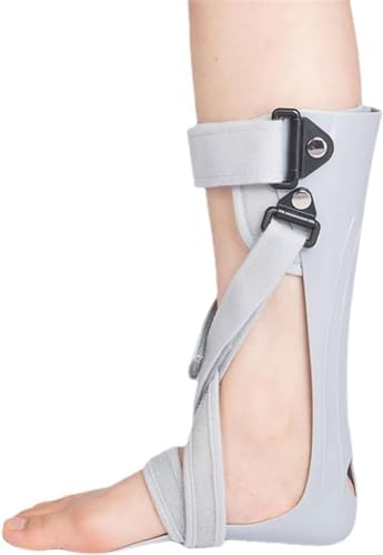 Foot Drop Brace Ankle Foot Orthosis, Drop Foot Support Splint, Ankle Foot Orthosis Support for Foot Drop Plantar Fasciitis & Achilles Tendonitis Hemiplegia Tendon and Calf Stretching(Right,Middle)