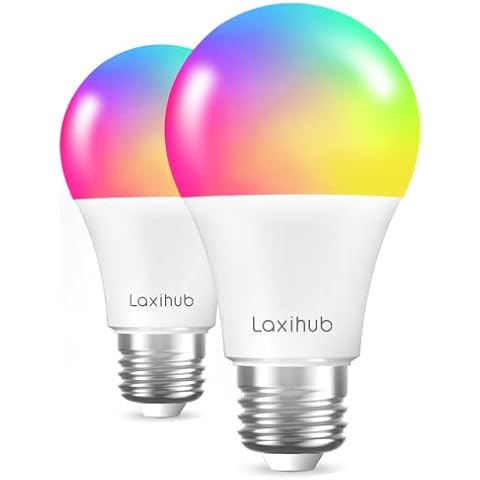 Bombilla Led Inteligente Laxihub Alexa E27 RGB Cover