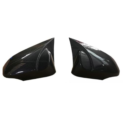 1Pair Car Rear View Mirror Cover Cap W/Tapes for Toyota Camry 2012-2017 Fits W/Turn Signal Models Mirror Guard Covers Exterior Decoration Trims Black (Carbon Fiber Black) by fitfoyo - Used condition - Image 2
