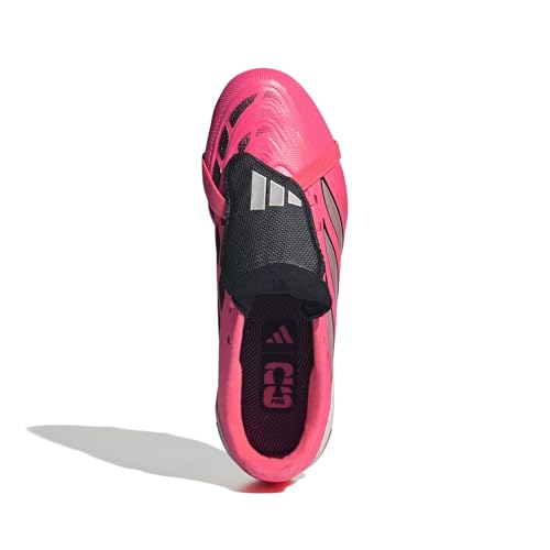 adidas Unisex League Fold-Over Tongue Firm Ground Foot, Solar Turbo/Thermal Chrome/Black, 3.5 - image 3