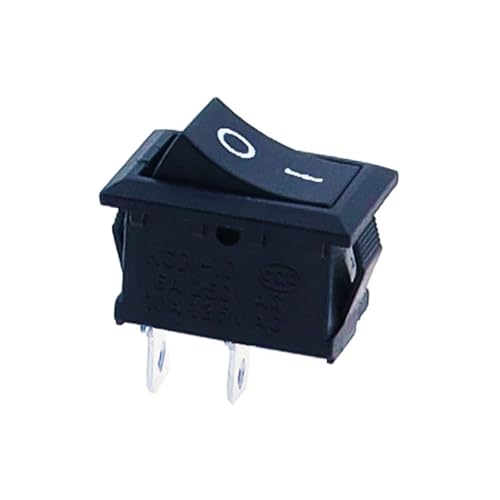 Interruptor de barco KCD1 de 2 pines SPST negro con posicion ON OFF pack de 10 unidades
