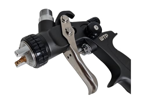 Image of Professional Spray Paint Gun MINI PRO 1.2 HVLP 150cc Plastic Cup - Touch Up Spot Repair Blending Clear Coat Base Color Automotive + Air Regulator