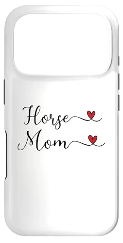 Horse Mom I heart Horses �^�C�|�O���t�B�f�U�C�� �X�}�z�P�[�X iPhone 17 Pro �p