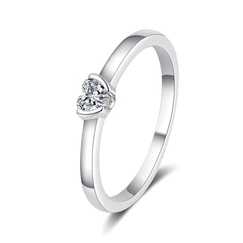 Bague en Argent 925 moissanite alliance mariage et fiançailles pour femme