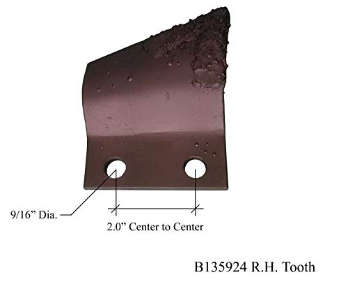 Digger Supply 21LH + 21RH Carbide Trencher Cup Teeth, fits Chains w/ 2" Pitch- 135924, 135925