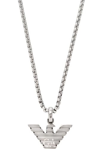 Emporio Armani Collana da uomo in acciaio inossidabile con...