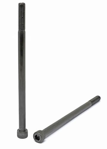 Image of iexcell 4 Pcs M10 x 180mm Partially Threaded Thread Pitch 1.5 mm Alloy Steel 12.9 Grade Hex Socket Head Cap Screws Bolts Kit, Black Oxide Finish
