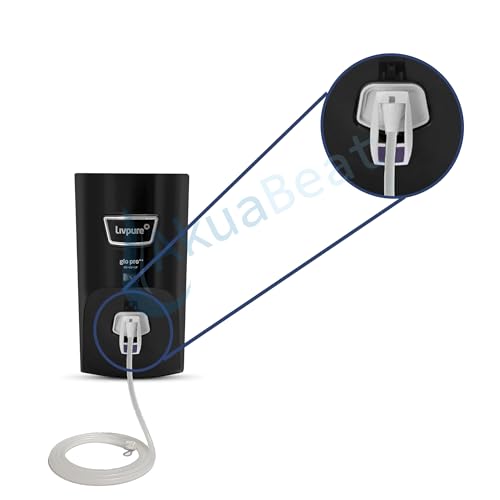 Image of Food Grade Silicon Flexible Tube Pipe Compatible for Extension in Glo Pro++ RO+UV+UF Semi transparent with stopper, UV resistant, pot filling- 1.5 meter (5 ft)