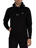 Linie: Gant GANT Herren ORIGINAL Sweat Hoodie Kapuzenpullover, Black, M