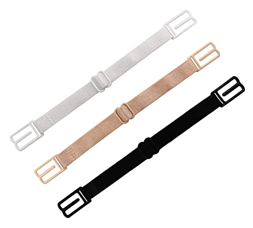 Women's Non-slip Adjustable Elastic Bra Strap Clips Holder-3 Packs