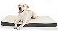 Bedsure Large Dog Bed for Small, Medium, Large Dogs/Cats Up to 75 lbs - Orthopedic Egg-Crate Foam with Removable Washable Cover - Water-Resistant Pet Mat for Crate, Grey