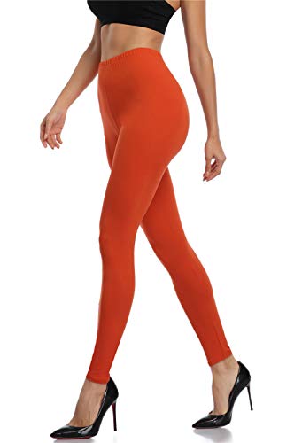 Image of Kotii Women's Soft Full Length Leggings High Waist Ankle Length Leggings Pants Tights