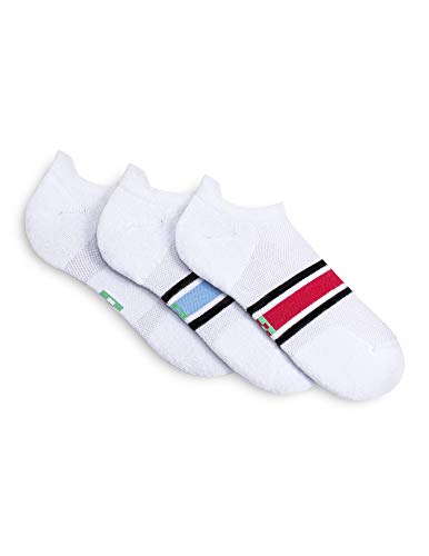 Image of HUE Women's Eco Sport Tab Back No Show Socks (3-Pack)