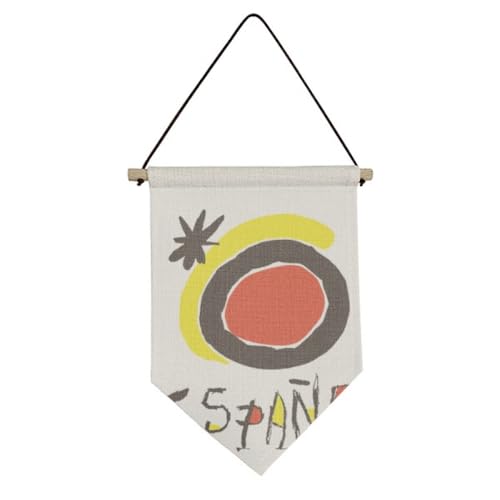 Drapeau en toile à suspendre aux finitions soignées et couleurs espagnoles intenses