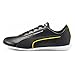 Produktbild PUMA Porsche Legacy Neo Cat Herren-Sportsneaker Design inspiriert von Motorsportschuhen aus Kunstleder mit abgerundetem Absatz und Gummisohle für einfacheres Fahren Schwarz und Zitrone 45
