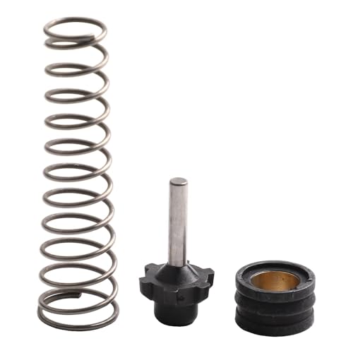 Getdoublerich Kit d'entrée 3 pièces compatible avec IR231G 131S 131-50 131-303 231G-51 231H 231HA 31XP, assemblage de ressort de siège de valve en métal noir argenté