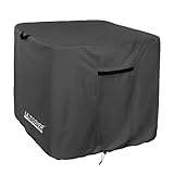 ULTCOVER Waterproof Square Air Conditioner Cover for Outside AC Units Size Upto 34W x 34D x 25H inch, Black