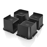 Luojuny Elevador de cama antideslizante, mesa de soporte de elevación de 2/3/4 pulgadas METRO