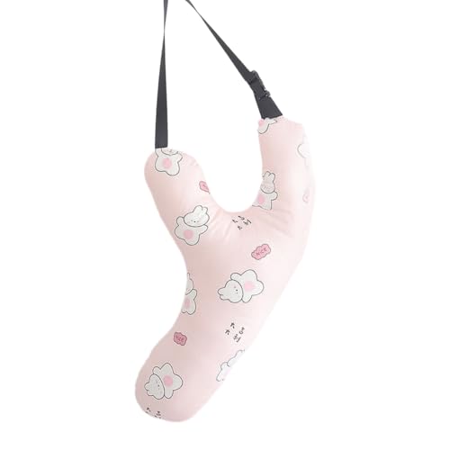 jiingekk Baby Car Travel Pillow Comfortable Neck Support Soft Polyester Adjustable Car Seat Belt Strap