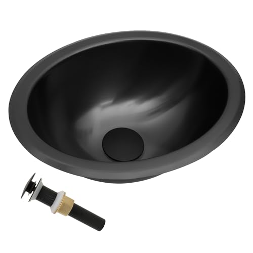 Image of Black RV Kitchen Sink, 13.39 inch X 10.55 inch X 5.12 inch Stainless Steel Bar Sink, 13 Inch Small Kitchen Sinks used at Bathroom,Outdoor, RV and Bar, Included Kitchen Sinks Drain Assembly