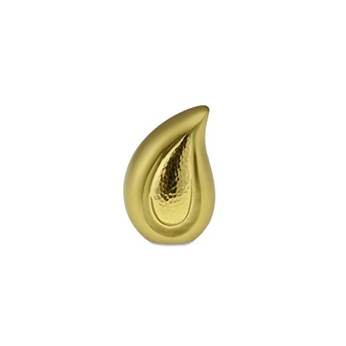 Cherished Urns Urna de Dos Tonos para el Recuerdo de la Muerte de urnas queridas, latón, para Adultos, cremación, urna