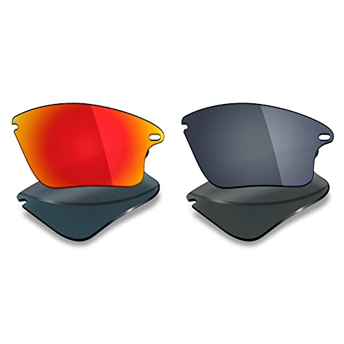 Image of Mryok 2 Pair Polarized Replacement Lenses for Oakley Fast Jacket XL Sunglass - Options