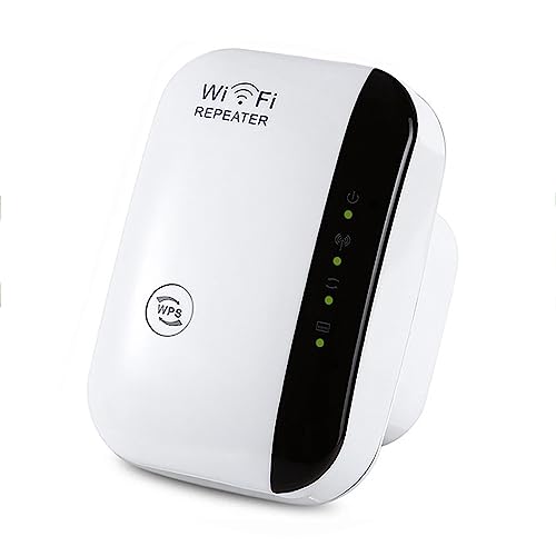 ERYUE Amplificador de señal WiFi Repetidor inalámbrico 300M Potenciador de WiFi Extensor de Rango WiFi para Oficina en casa Enchufe de la UE,Repetidor WiFi 300M
