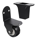 HOMOBABE Speaker Casters and Pads Set 4.21X2.44X1.45In Outdoor Speaker Accessories with Wheeled Castor Wheels...