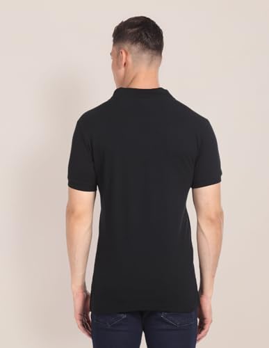 Image of U.S. Polo ASSN. Solid Regular Fit Polo T Shirts for Men - 100% Cotton, Half Sleeves Mens Tshirt