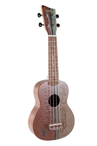 Gewa Ukulélé soprano Manoa Seaside K-SO-BC Beach Club avec sac rembourré - Les Beatles, Paul McCartney, John Lennon, RIngo Starr, George Harrison Gewa Ukulélé soprano Manoa Seaside K-SO-BC Beach Club avec sac rembourré