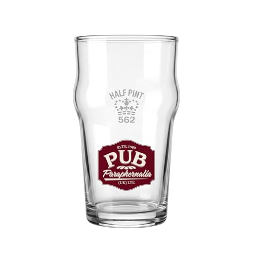 Image of Pub Paraphernalia Set of 4 Nonic One Pint Glass - Government Stamped