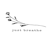 Simply Inked NEW Just Breathe Tattoo - Semi Permanent Designer Semi-Permanent Tattoo for Girls Boys Men Women waterproof Sticker Size: 2.5 x 4 inch l Black l