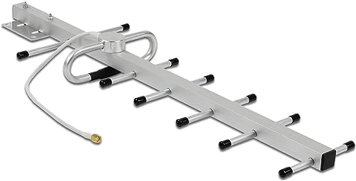 DELOCK LPWAN 806-896MHz Yagi Antenne SMA Stecker 10dBi starr direktional Wand- und Mastmontage Outdoor