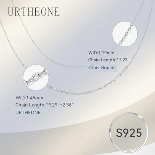 Image of URTHEONE Moissanite Cross Necklace for Women, 925 Sterling Silver 14KGold Plated Necklaces with Sparkling Moissanite Pendant, Faith Women's Jewelry, Trendy Gift for Women Mom Friend