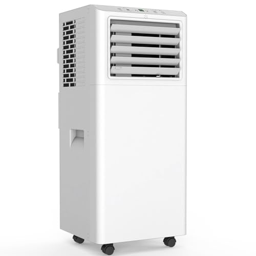 Mobile Klimaanlage 9000 BTU, Klimaanlage Mobil mit Abluftschlauch, Mobiles Klimagerät leise 55dB, mit Timer, 10 J.GAR.