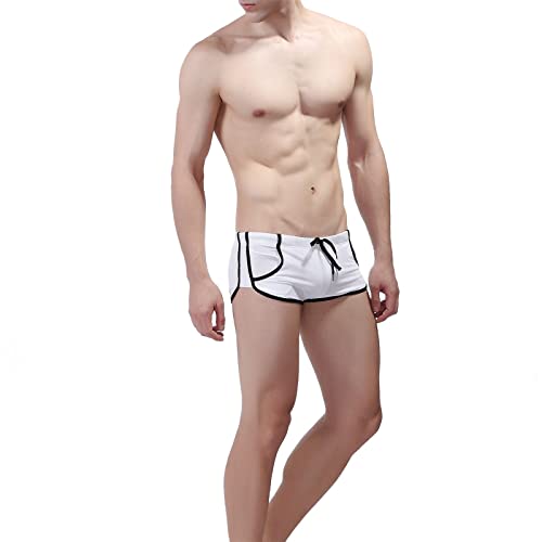 SUWBMHWE Men's Swimwear Briefs Mens Swim Trunks Nylon Beach Swim Briefs with Inter-Lining for Men2