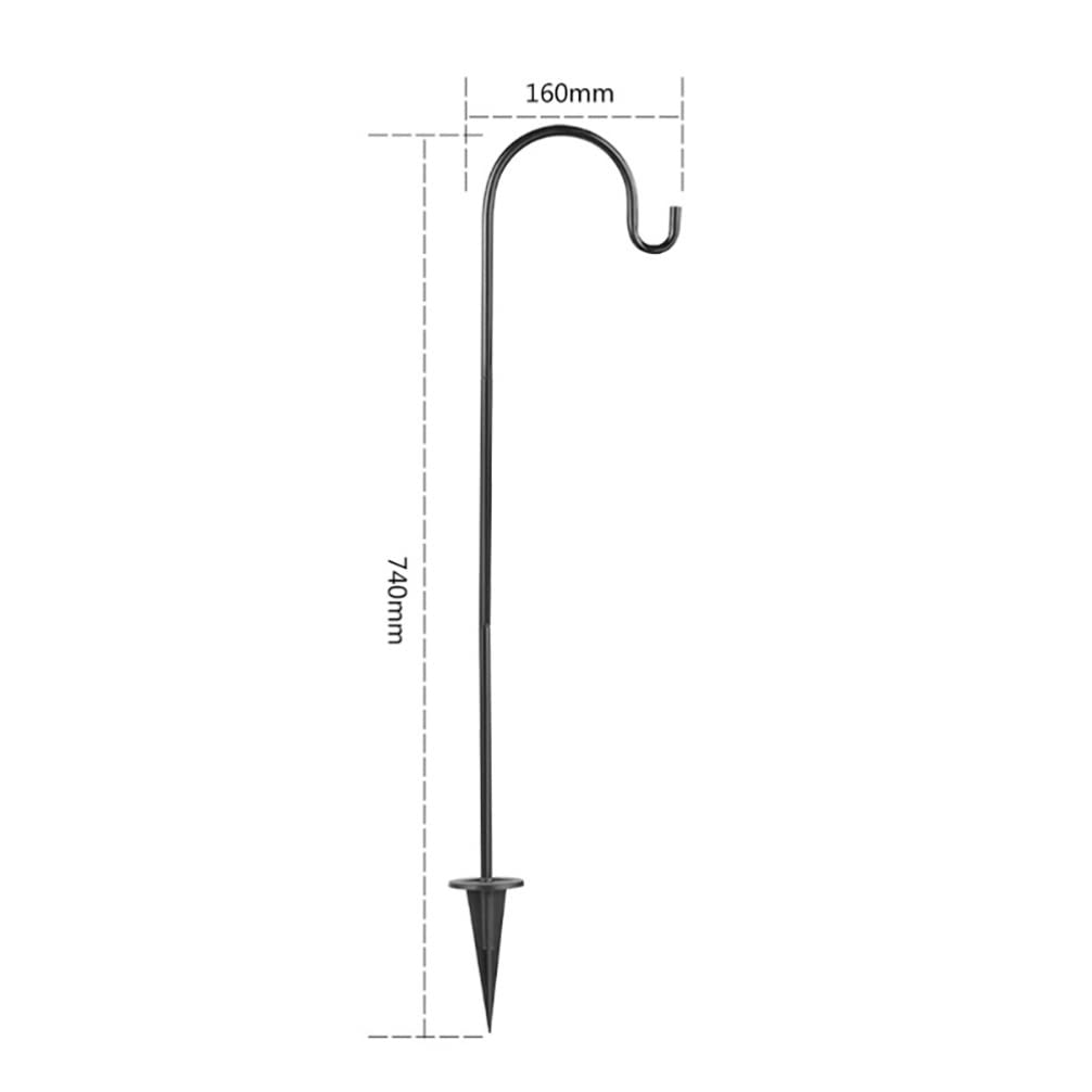 Milisten Gartenhängeständer Eisen - Robust Für Vogelhäuschen & Solarleuchten