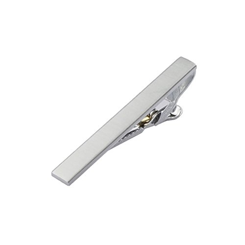 SamWay MEN Style Brushed Silver Executive Tie Clip, Size approx: 2 5/16